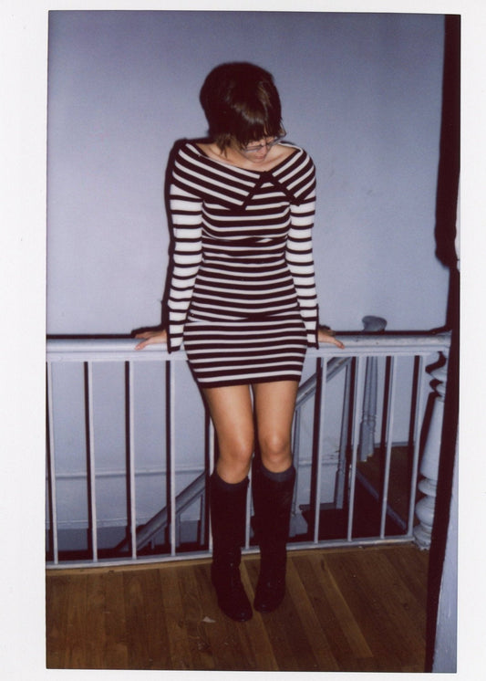 vintage striped dress